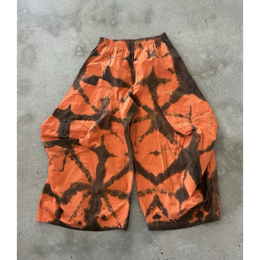 DRESS TO KILL Tie Dye Pants Wide Barrel  Size 2 Lagenlook Art To Wear Jane Mohr
